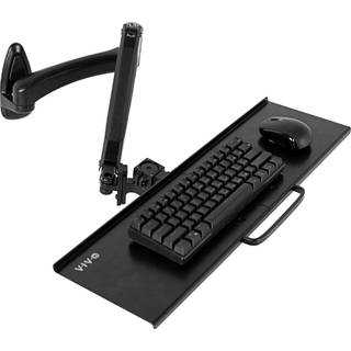 Vivo sit-stand 24 tommer pneumatisk fjedertastatur og musebakke v?gmonteret modv?gt H?jde Justerbar typeplatform Ergonomisk Tilt Neutral Writing