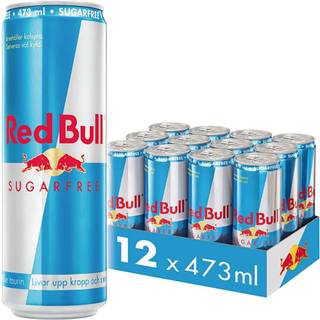 Red Bull 12x Energi Drik, 473 ml, Sukker Fri