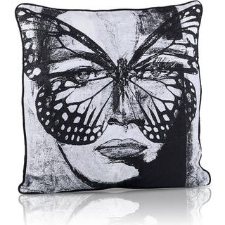 Carolina Gynning Secret Butterfly Pudebetræk 65x65 Cm - Pyntepuder & Betræk Jacquard Sort - I645