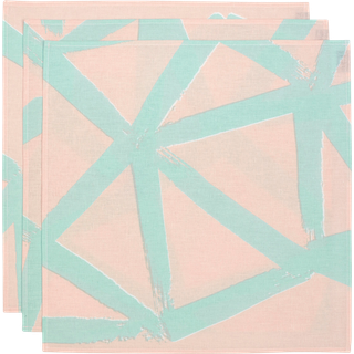 Marimekko Ukkospilvi stofserviet 43x43 cm 3-pak Peach/Mint