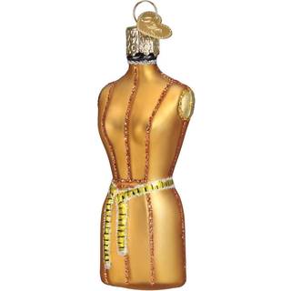 Old World julekjole danner glasblæst ornamenter til juletræ