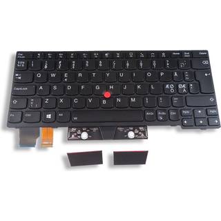 Lenovo Lite-On - Bærbar tastatur - til udskiftning - Nordisk - Sort