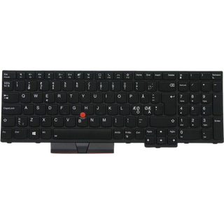 Lenovo Primax - Bærbar tastatur - til udskiftning - Nordisk - Sort