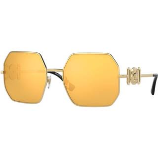 Versace Kvinde VE2248 10027P Solbriller Metal Guld Brun Geometrisk Spejlet