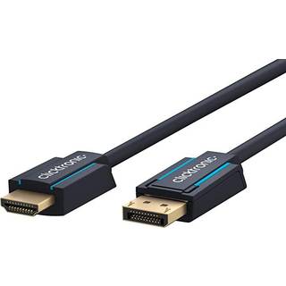 ClickTronic Adapterkabel för aktiv DisplayPort™ till HDMI™ (4K/60Hz) Premiumkabel | 1x DisplayPort™-kontakt >> 1x HDMI™-kontakt | 5,0 m | 4K @ 60 Hz