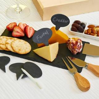 KIKKERLAND - Charcuteri set - Ostebræt box set med 12 dele - 28 x 14 x 3,8 cm