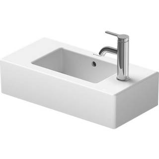 Duravit Vero vask 500x250mm hvid Hanehul til højre med Wondergliss