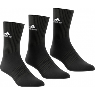 Adidas Cushioned Crew Strømper (3-Pak, sort) - 37-39