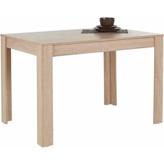 Spisebord 120x80 cm 6 pladser i Natur MDF Eg