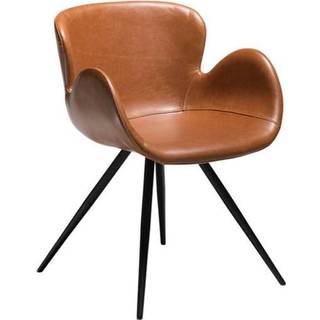Dan-Form Gaia spisebordsstol (Vintage lightbrown kunstlæder)