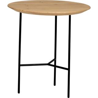 Mavis Tribeca Sidebord Lakeret Eg / Sort 47 Cm - Sidebord & Aflastningsbord Stål Light Oak - 1343D845