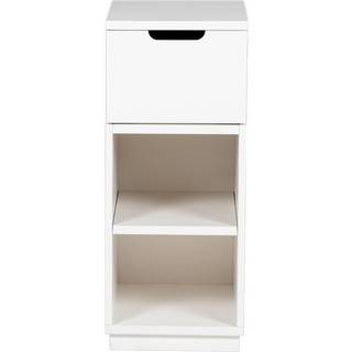 Mavis Aoko Natbord Højt 1 Skuffe t - Sengebord Mdf Hvid - 13743H