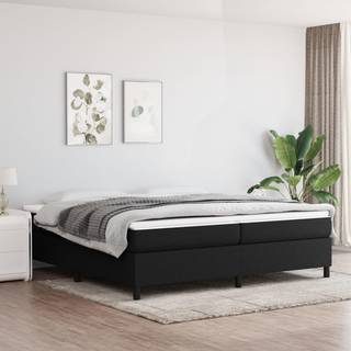 sengeramme uden madras 200x200 cm stof sort