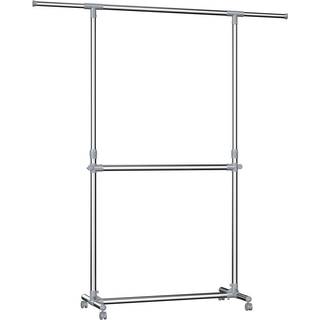 Songmics tøjstativ, grå, (101-163) x 49 x (113-198) cm