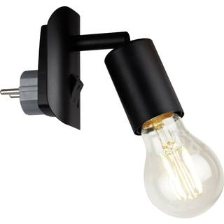 Stikkontaktlampe Batita Retro, IP20, sort
