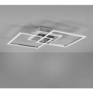 Venida LED-loftlampe, kvadratisk, krom