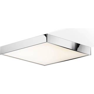 Decor Walther Cut LED-loftlampe, krom, 40x40 cm