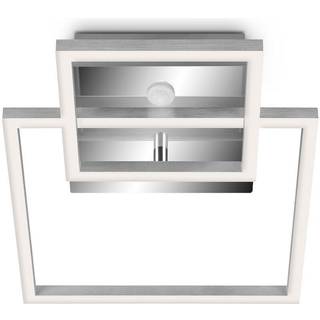 Frame LED-loftlampe, sensor, 26x36 cm, krom/alu