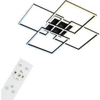 Frame S LED-loftslampe, 72,4x72,4 cm, sort