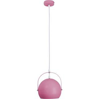 Hængelampe Colorado med rund skærm, pink