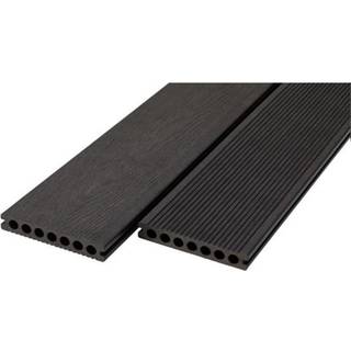 Wimex komposit terrassebrædde 22x140x3600 sort Glyngøre Su 1116193039 rillet/glat