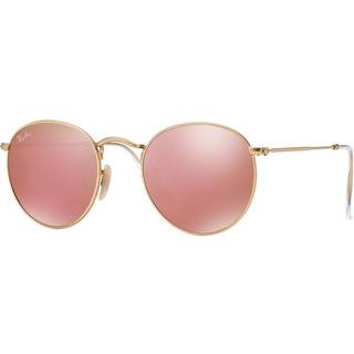 Ray - Ban Mand RB3447 ROUND METAL 112/Z2 Solbriller Metal Guld Brun Rund Normal