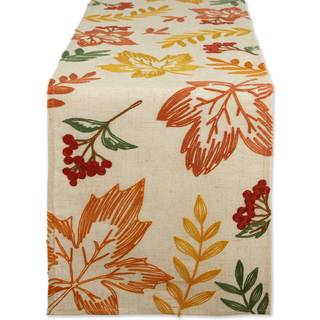 DII Fall Table D? Kor broderet bordplade til Thanksgiving spisebordsløber 14x70 spredte blade