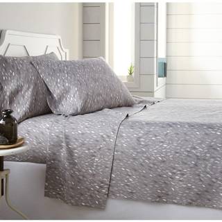 Southshore Fine Living Inc. Botanical Leaves Collection 4-Piece 14-tommer Deep Pocket Sheet Set Easy Care Krympning Gratis s?t med 1 fladt ark mo