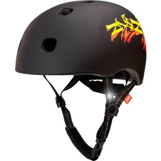 Skater cykelhjelm til teens &amp; voksne| Sort grå M/L |Crazy Safety | Certificeret