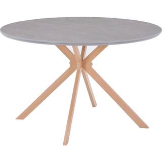 Rundt spisebord i MDF Ø120 cm - Brun