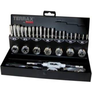 Gevindværktøjssæt Terrax HSS-G 31 dele RUKO A245013