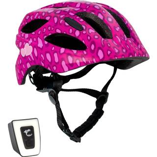 Cykelhjelm til børn 6-12 år | Pink pletter | EN1078 Certificeret