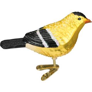 Old World Christmas Ornaments: Bird Watcher Collection Glass Bl?st ornamenter til juletr? American Goldfinch