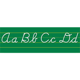 North Star Teacher Resource Contemporary Cursive Alphabet Lines Bulletin Board Set