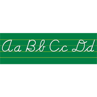 North Star Teacher Resource Contemporary Cursive Alphabet Lines Bulletin Board Set