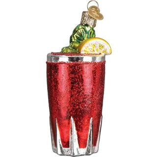 Old World Julepynt: Voksne drikkevarer glasblæst ornamenter til juletræ blodig Mary