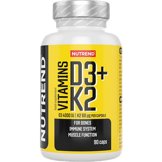 Nutrend - Vitaminer D3 + K2 - 90 kapsler