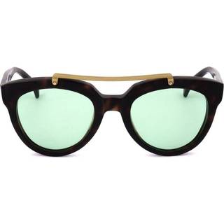 Saturnino Briller MARS 3 48 Solbriller Kvinder Tortoiseshell - Matte Dark Tortoise Gold Bridge - 48mm