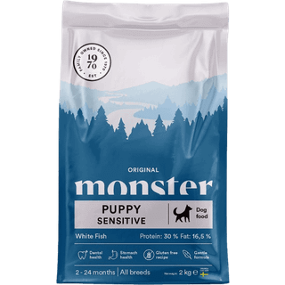 Monster Dog Original Puppy Sensitive White Fish - 17 kg