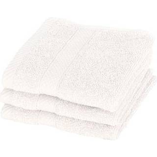 Vaskeklud - 30x30 cm - Diamant - Hvid - 100% Bomuld - Bløde vaskeklude fra Egeria