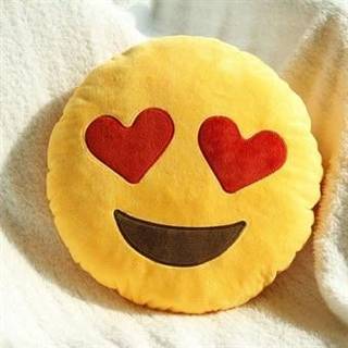 Emoji-pude i blødt plys