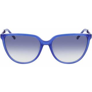 Calvin Klein Kvinde CK21706S 406 Solbriller Plast Blå Blå Cat Eye Skygge