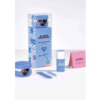 Le Mini Macaron Manicure Kit Fleur Bleue, 10 ml.