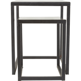 Walde Bord 2 stk. fra Villa Collection - Sort farve - Metal