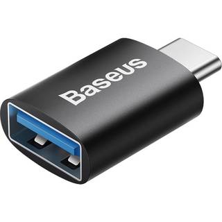 Baseus Ingenuity USB-C to USB-A adapter OTG (Black) USB hub - 1 port - Sort