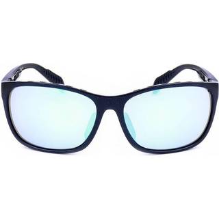 Adidas SP0014-F Asian Fit 91Q 64 Solbriller Mænd Blue - Glittery Matte Navy Blue - 64mm