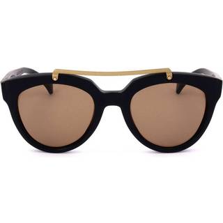 Saturnino Briller MARS 1 48 Solbriller Kvinder Black - Matte Black Gold Bridge - 48mm