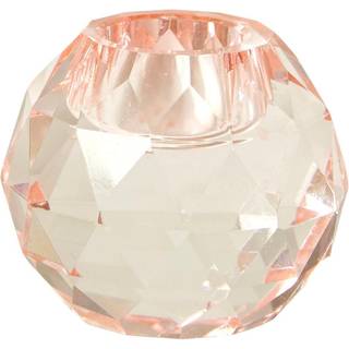 Lysestage  diamant rose Ø.5 cm