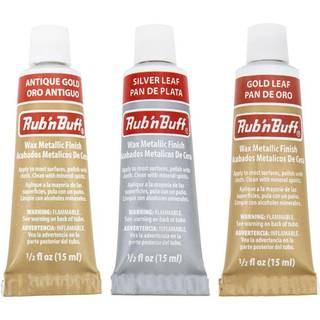 Rub-N-Buff 3 Color Assortment (Silver Leaf Antique Gold Gold Leaf)