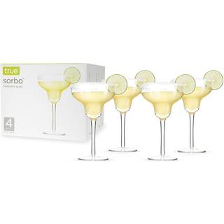 Ægte margarita glas krystal stammede cocktailbriller opvaskemaskine sikkert blandet drikke briller daquiri glas har 10 oz. Sæt med 4 klar